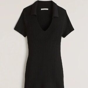 Abercrombie & Fitch black mini sweater dress. Size M. With tags.